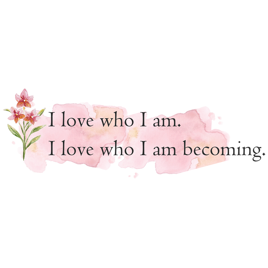 Mirror Cling | Window Cling - "I love who I am"