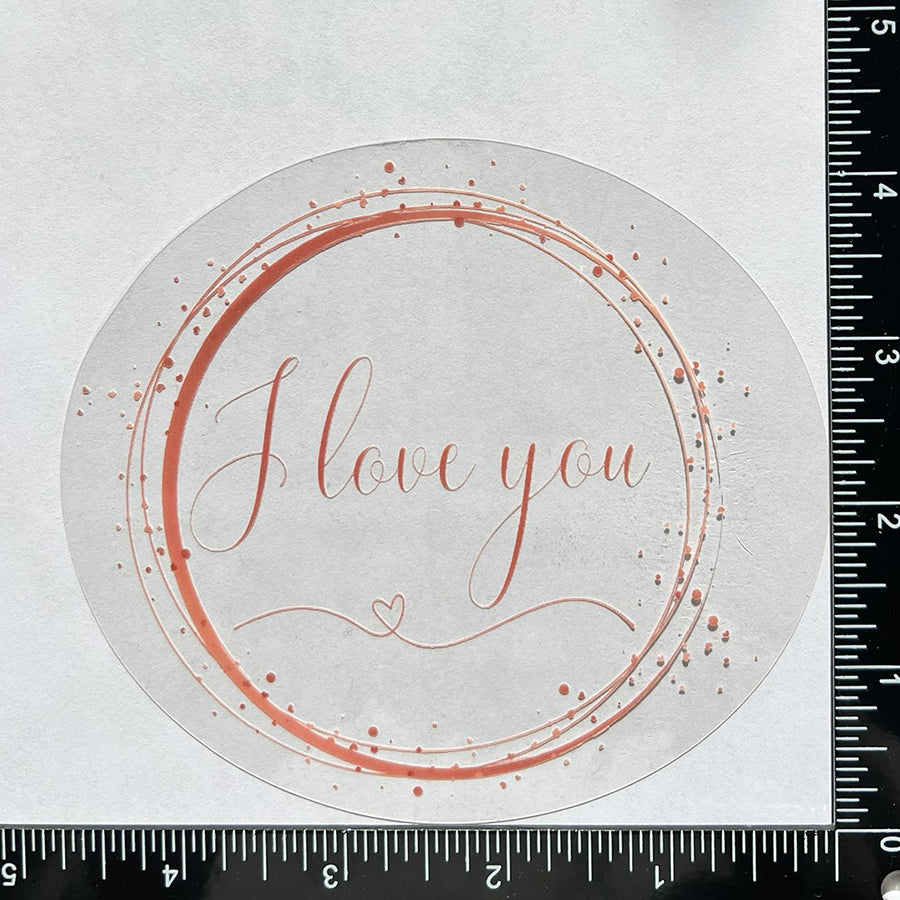 Mirror Cling | Window Cling - "I love you"