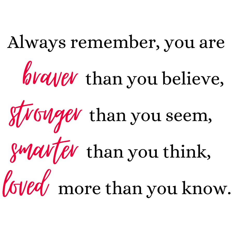 Mirror Cling | Window Cling - "Always remember"