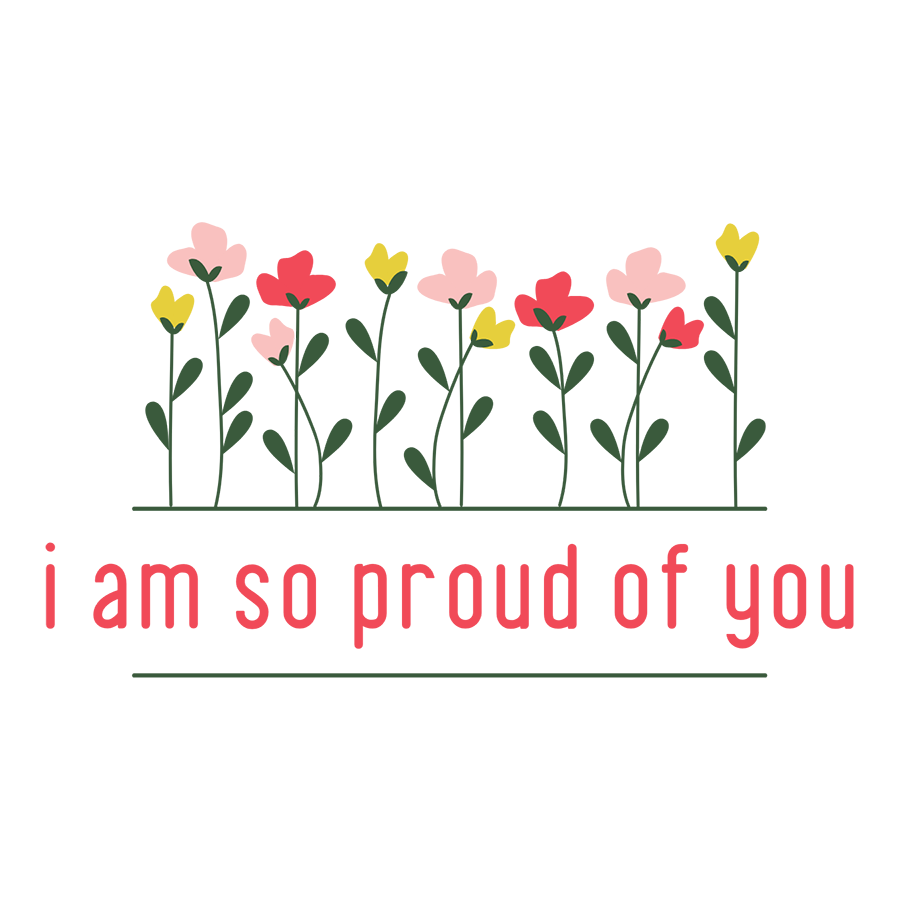 Mirror Cling | Window Cling - "i am so proud of you"