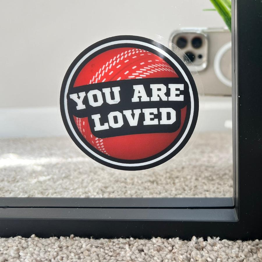 Mirror Cling | Window Cling - "YOU ARE LOVED (cricket)"