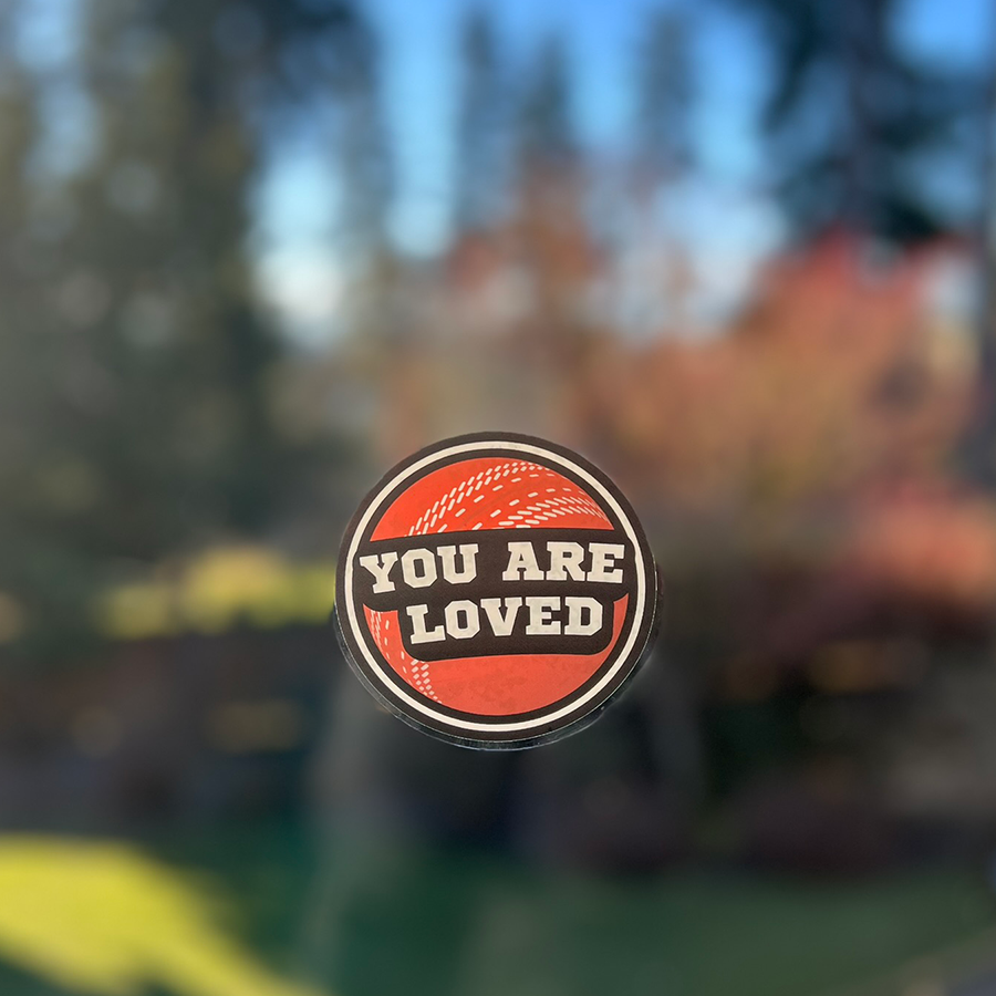 Mirror Cling | Window Cling - "YOU ARE LOVED (cricket)"