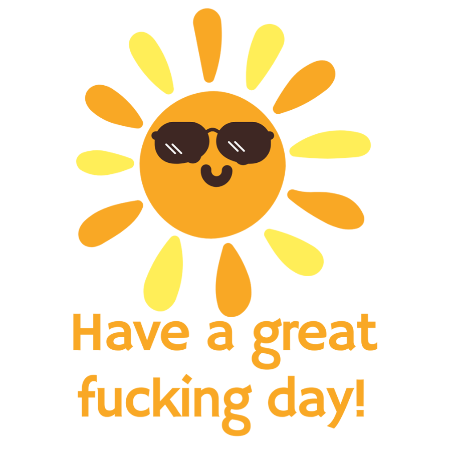 Mirror Cling | Window Cling - "Have a great fucking day"