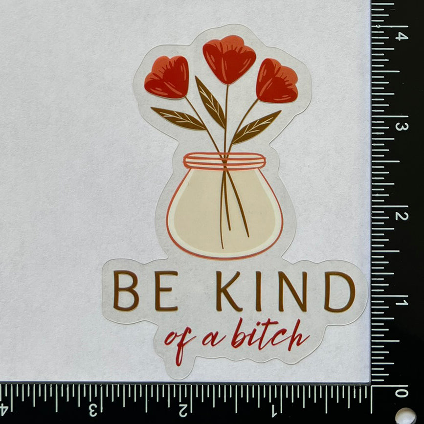 Mirror Cling | Window Cling - "Be kind of a bitch"